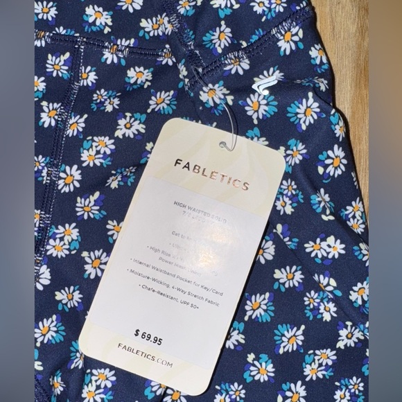 FABLETICS DAISY FIELD 7/8 LEGGINGS LARGE NWT - Picture 6 of 8